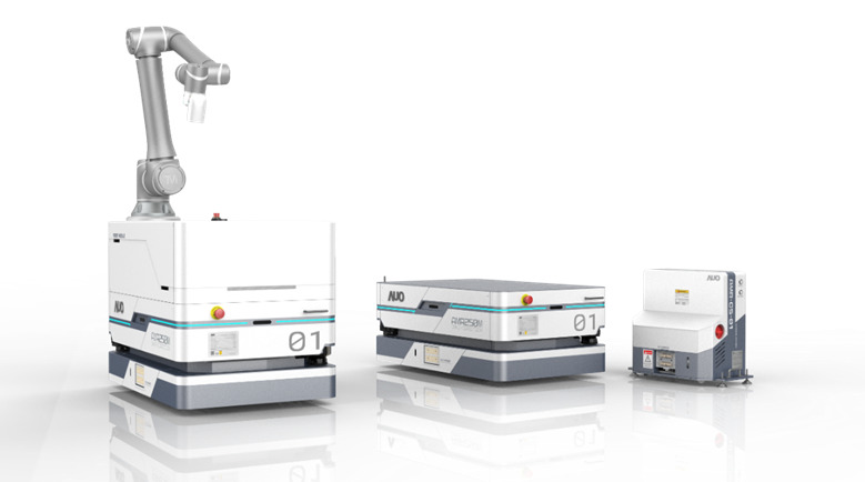 pg电子數位開發的自主式移動機器人（AMR250M），搭配全向輪並結合AI演算法、2D LiDAR、3D攝影機等技術，協助客戶實現產線全自動化